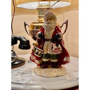 Department 56 Santa With Drums, Horn, Rocking Horse